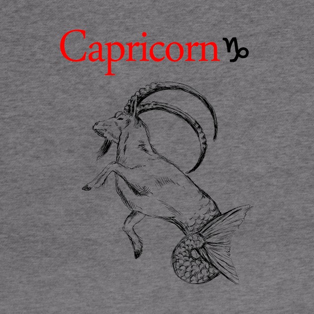 Capricorn print by rachelsfinelines